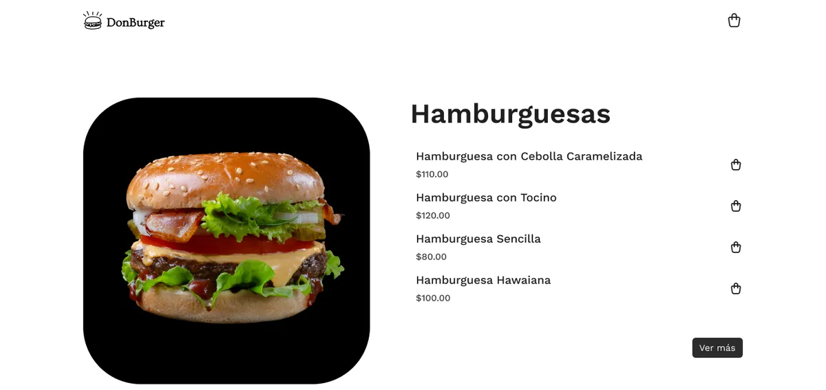 Menú personalizable